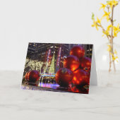 Weihnachtsschmuck, NYC - Karte (Gelbe Blume)