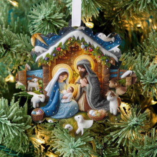 Weihnachtsschmuck oder Geschenkmarke Ornament Karte (Insitu (Baum))