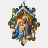 Weihnachtsschmuck oder Geschenkmarke Ornament Karte (Linke Ecke)