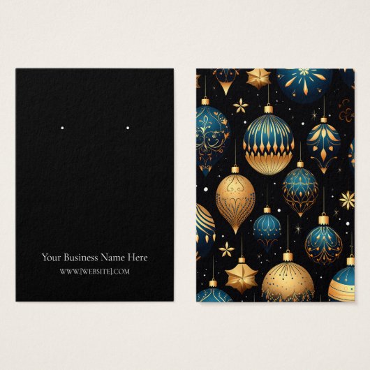 Weihnachtsschmuck Ohrring Display Card (Vorne & Hinten)