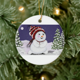 Weihnachtsschmuck Original Digital Snowman Design