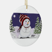 Weihnachtsschmuck Original Digital Snowman Design (Rechts)