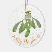 Weihnachtsschmuck Original Wasserfarbe Mistletoe (Links)