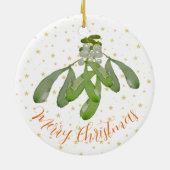 Weihnachtsschmuck Original Wasserfarbe Mistletoe (Hinten)