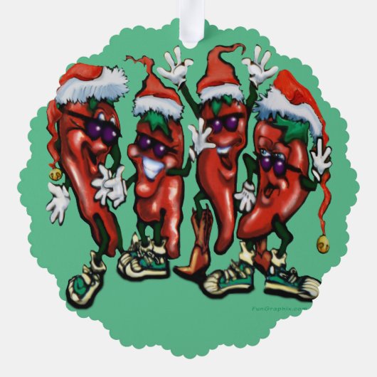 Weihnachtsschmuck Ornament Karte (Rückseite)