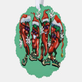 Weihnachtsschmuck Ornament Karte (Links)