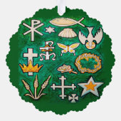 Weihnachtsschmuck Ornament Karte (Rückseite)