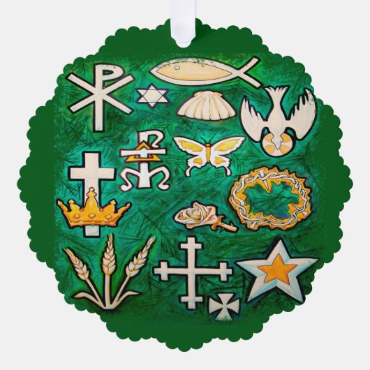 Weihnachtsschmuck Ornament Karte (Vorderseite)