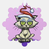 Weihnachtsschmuck Ornament Karte (Rückseite)