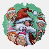 Weihnachtsschmuck Ornament Karte (Rückseite)