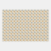 Weihnachtsschmuck Packpapier Set von 3 Geschenkpapier Set (Vorderseite 3)