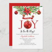 Weihnachtsschmuck-Paket Babydusche Einladung (Vorne/Hinten)