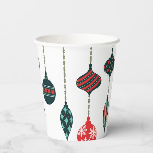 Weihnachtsschmuck Pappbecher (Rückseite)