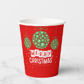 Weihnachtsschmuck Pappbecher (Vorderseite)