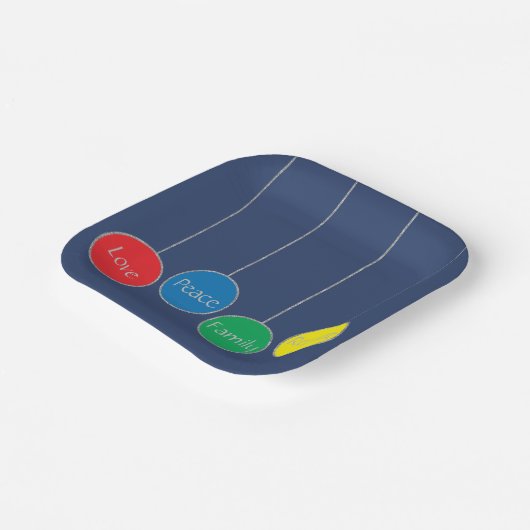 Weihnachtsschmuck Pappteller (Gewinkelt)