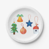 Weihnachtsschmuck Pappteller (Vorderseite)