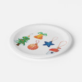 Weihnachtsschmuck Pappteller (Schrägansicht)