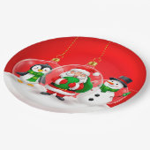 Weihnachtsschmuck Pappteller (Schrägansicht)