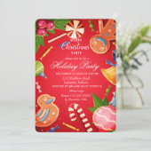 Weihnachtsschmuck-Party Einladung (Stehend Vorderseite)