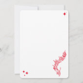 Weihnachtsschmuck-Party Einladung (Rückseite)