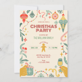 Weihnachtsschmuck Party Einladung