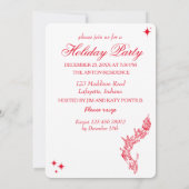 Weihnachtsschmuck-Party Einladung (Rückseite)