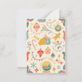 Weihnachtsschmuck Party Einladung (Rückseite)