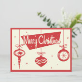 Weihnachtsschmuck Party Einladung (Stehend Vorderseite)