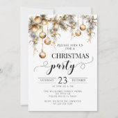 Weihnachtsschmuck-Party Einladung (Vorderseite)