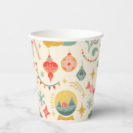 Weihnachtsschmuck Party Einladung Pappbecher