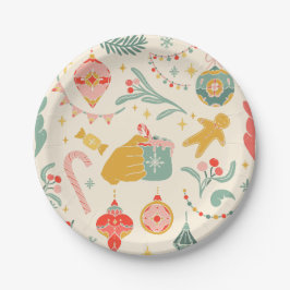 Weihnachtsschmuck Party Einladung Pappteller