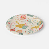 Weihnachtsschmuck Party Einladung Pappteller (Schrägansicht)