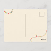 Weihnachtsschmuck Party Einladung Postkarte (Rückseite)