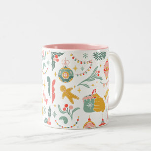 Weihnachtsschmuck Party Einladung Zweifarbige Tasse