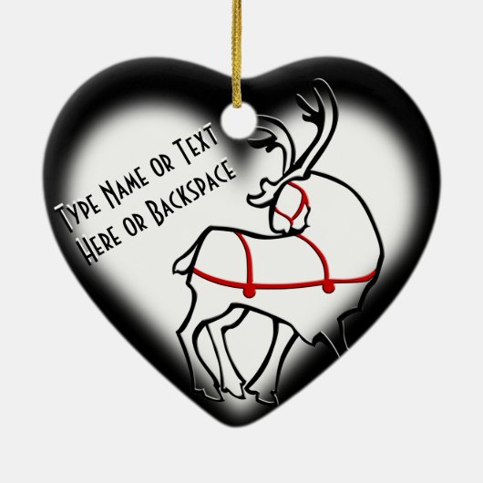 Weihnachtsschmuck personalisieren Dekoration (Hinten)