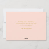 Weihnachtsschmuck Personalisiert Feiertagskarte (Rückseite)