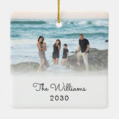 Weihnachtsschmuck Personalisiert mit Foto (Rückseite)