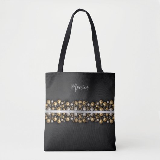 Weihnachtsschmuck Personalisiert Monogram-Geschenk Tasche (Vorderseite)
