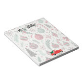 Weihnachtsschmuck Personalisiert Notizblock (angewinkelt)