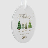 Weihnachtsschmuck, Personalisierte Familie Ornament (Vorderseite)