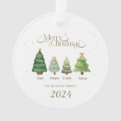 Weihnachtsschmuck, Personalisierte Familie Ornament (Vorderseite)
