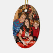 Weihnachtsschmuck personalisiertes Foto, nach Maß (Links)