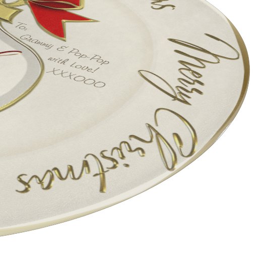 Weihnachtsschmuck (Personalisiertes Foto Plate) Schneidebrett (Ecke)