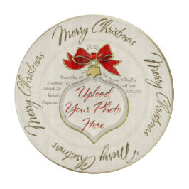 Weihnachtsschmuck (Personalisiertes Foto Plate) Schneidebrett