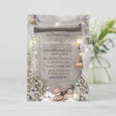 Weihnachtsschmuck,Pine Tree Weihnachtsunternehmen Einladung (Stehend Vorderseite)