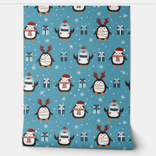 Weihnachtsschmuck Pinguin Tapete
