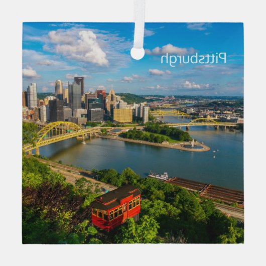 Weihnachtsschmuck Pittsburgh & Incline (Rückseite)