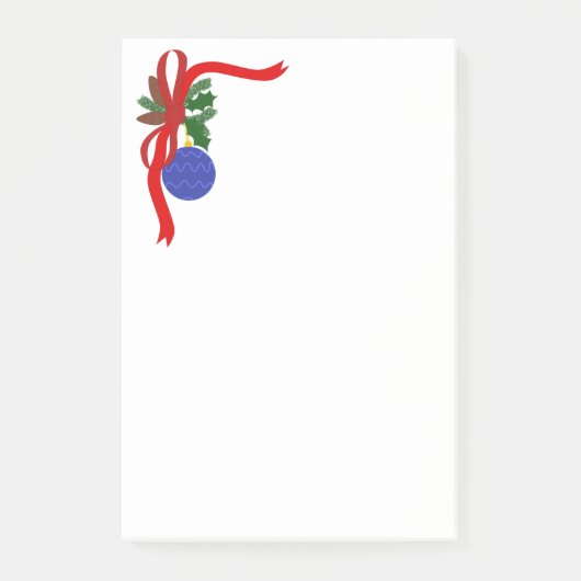 Weihnachtsschmuck Post-it Klebezettel (Vorderseite)