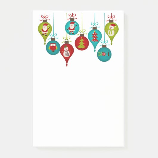Weihnachtsschmuck Post-it Klebezettel (Vorderseite)