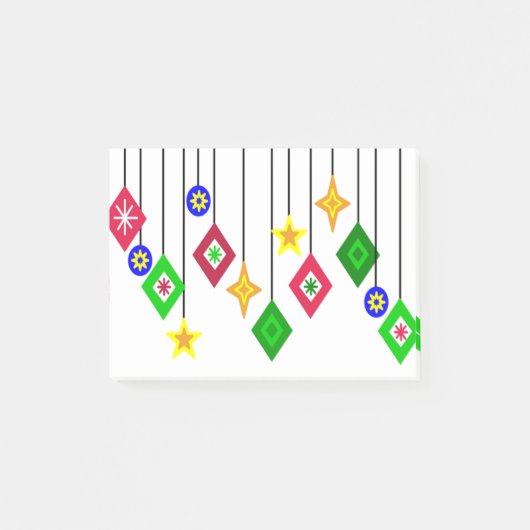 Weihnachtsschmuck Post-it Klebezettel (Vorderseite)